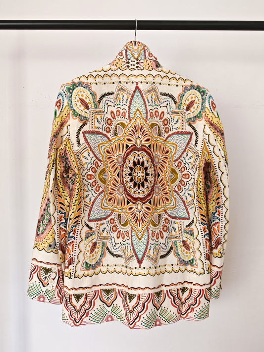 Paisley Linen Blazer | Small