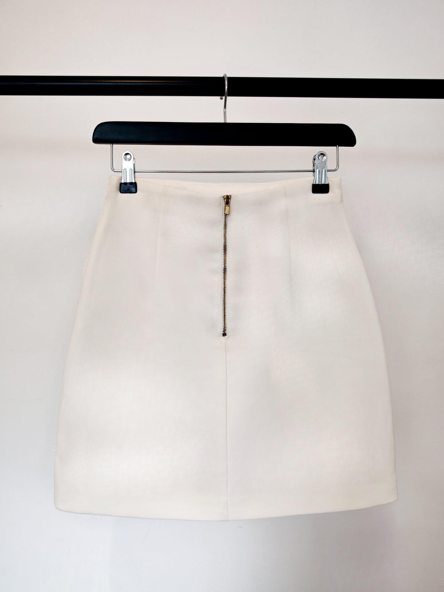 Embroidered High Waisted Mini Skirt
