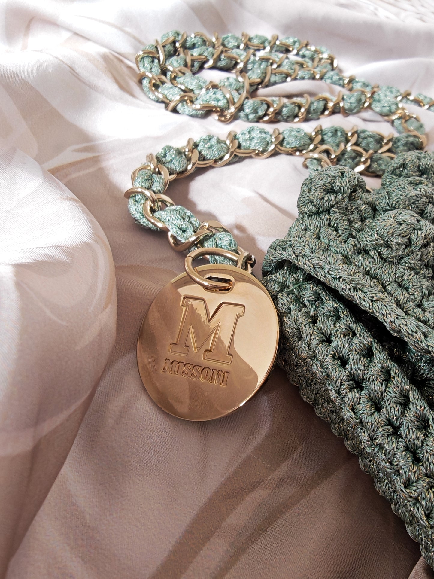 Missoni Crochet Crossbody Chain Bag
