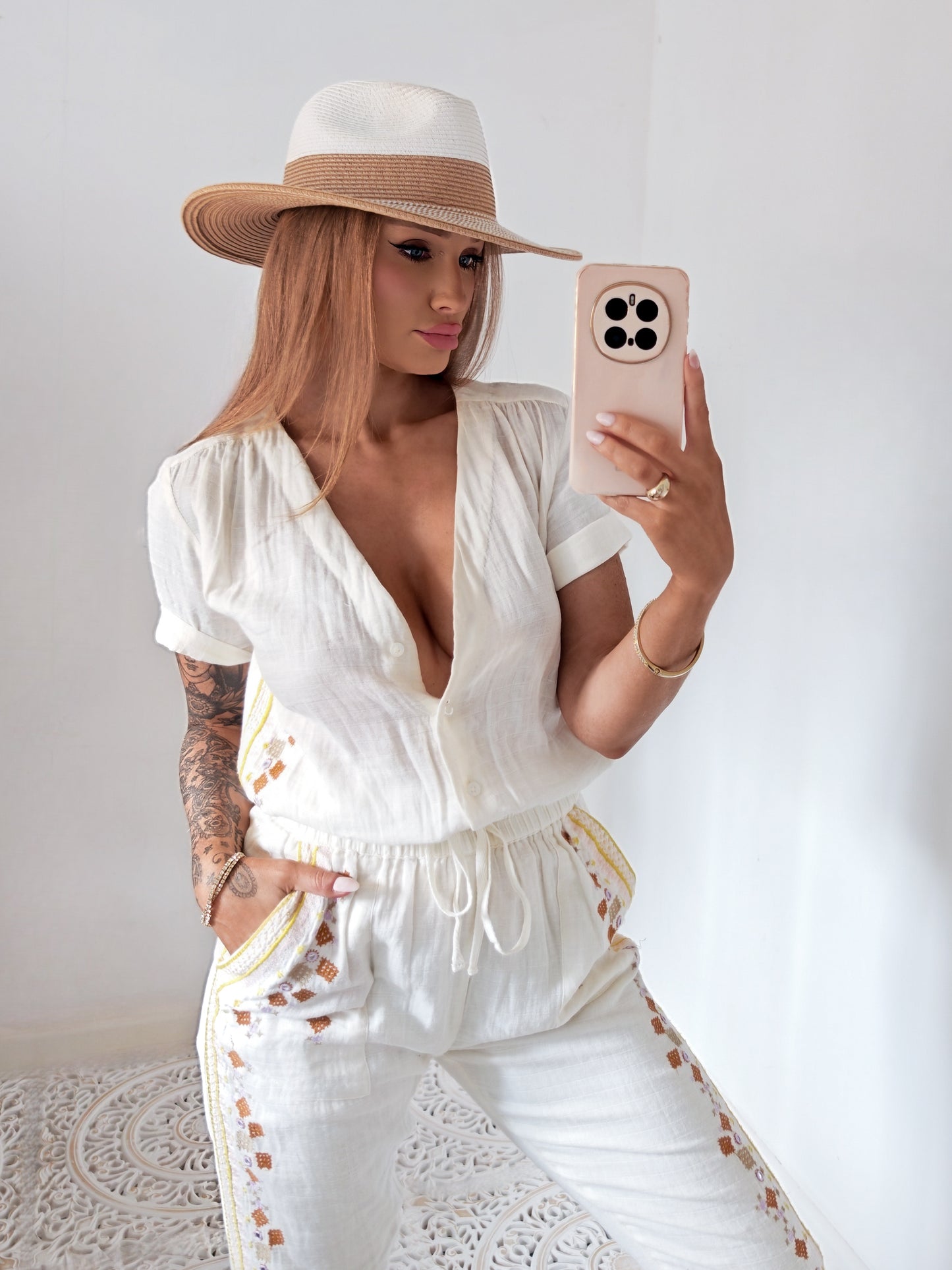 Antik Batik Embroidered Jumpsuit | XS