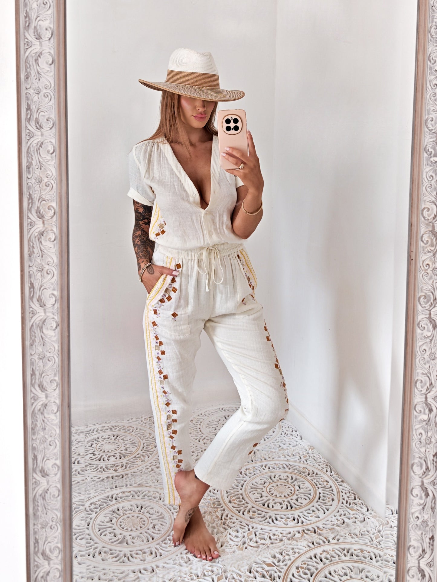 Antik Batik Embroidered Jumpsuit | XS