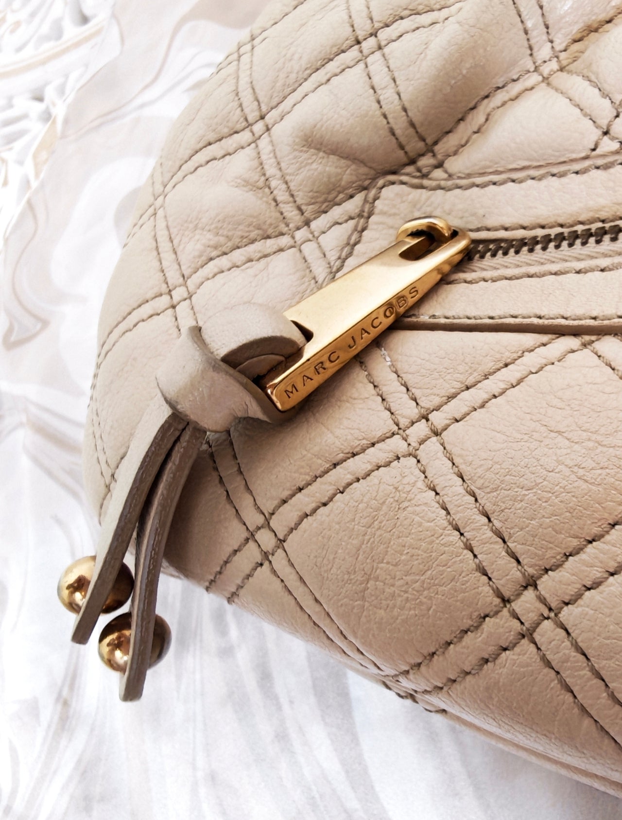 Iconic Marc Jacobs '2005' Quilted Leather Stam Bag